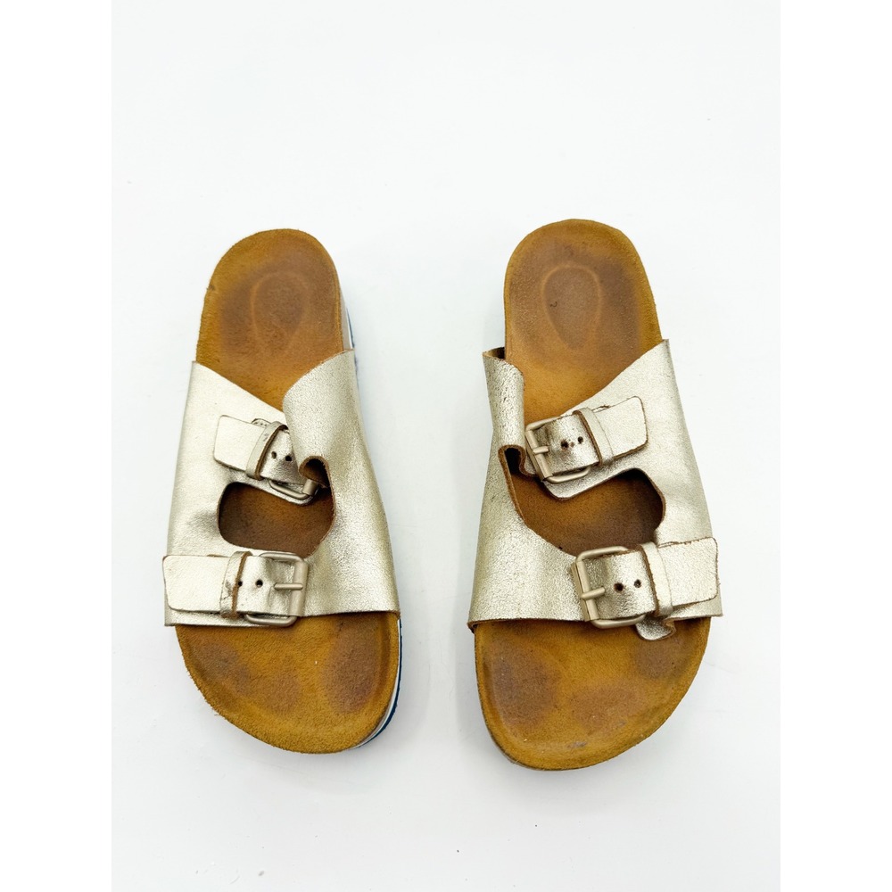 Boden Ottoline Metallic Gold Leather Platform Buckle Sandals EU 40 US 8.5